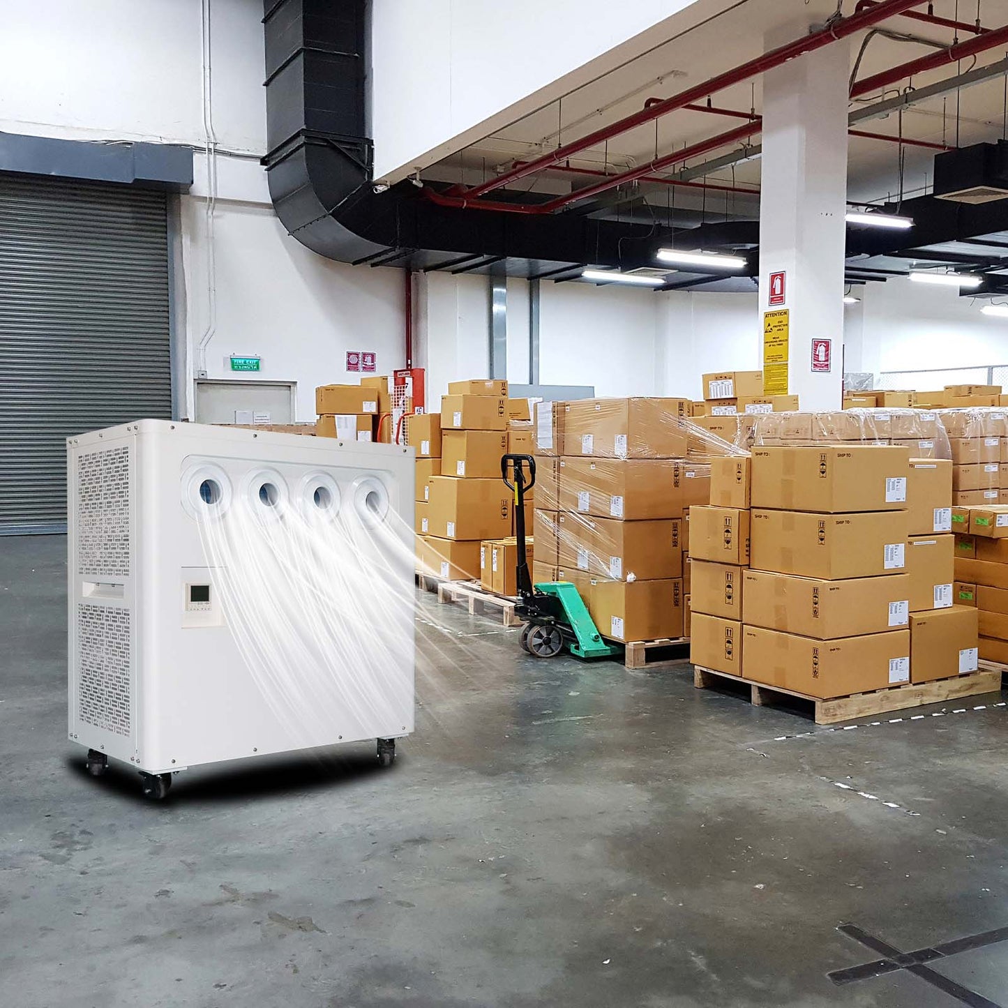 ACMOVER® ZP-A9-2 Industrial Portable Air Conditioner – 18000 BTU Compact Spot Cooler